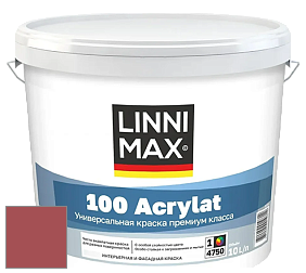 Краска LINNIMAX 100 ACRYLAT / ЛИННИМАКС 100 АКРИЛАТ (CAPAROL AMPHIBOLIN) акриловая краска цвет Barolo 100 