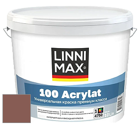 Краска LINNIMAX 100 ACRYLAT / ЛИННИМАКС 100 АКРИЛАТ (CAPAROL AMPHIBOLIN) акриловая краска цвет Magma 40 