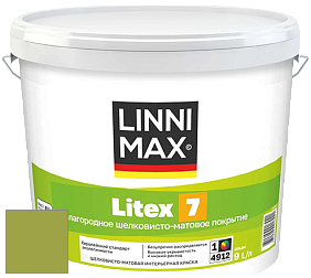 Краска LINNIMAX LITEX 7 / ЛИННИМАКС ЛИТЕКС 7  (CAPAROL SAMTEX 7) латексная краска цвет NCS S 2060-G50Y 