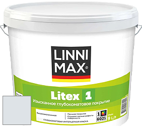 Краска LINNIMAX LITEX 1 / ЛИННИМАКС ЛИТЕКС 1 (CAPAROL SAMTEX 3) высокоэкологичная латексная краска цвет NCS S 0804-R90B 