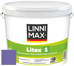 Краска LINNIMAX LITEX 1 / ЛИННИМАКС ЛИТЕКС 1 (CAPAROL SAMTEX 3) высокоэкологичная латексная краска цвет NCS S 3050-R60B 
