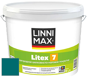 Краска LINNIMAX LITEX 7 / ЛИННИМАКС ЛИТЕКС 7  (CAPAROL SAMTEX 7) латексная краска цвет NCS S 4550-B30G 