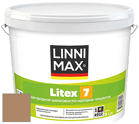 Краска LINNIMAX LITEX 7 / ЛИННИМАКС ЛИТЕКС 7  (CAPAROL SAMTEX 7) латексная краска цвет Siena 75 