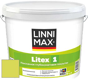 Краска LINNIMAX LITEX 1 / ЛИННИМАКС ЛИТЕКС 1 (CAPAROL SAMTEX 3) высокоэкологичная латексная краска цвет NCS S 0560-G60Y 