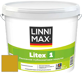 Краска LINNIMAX LITEX 1 / ЛИННИМАКС ЛИТЕКС 1 (CAPAROL SAMTEX 3) высокоэкологичная латексная краска цвет Curcuma 65 