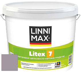 Краска LINNIMAX LITEX 7 / ЛИННИМАКС ЛИТЕКС 7  (CAPAROL SAMTEX 7) латексная краска цвет Viola 10 