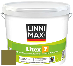 Краска LINNIMAX LITEX 7 / ЛИННИМАКС ЛИТЕКС 7  (CAPAROL SAMTEX 7) латексная краска цвет NCS S 4550-G70Y 