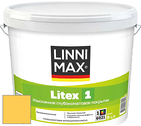 Краска LINNIMAX LITEX 1 / ЛИННИМАКС ЛИТЕКС 1 (CAPAROL SAMTEX 3) высокоэкологичная латексная краска цвет NCS S 0560-Y 
