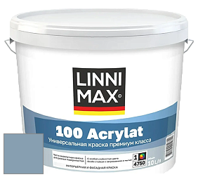 Краска LINNIMAX 100 ACRYLAT / ЛИННИМАКС 100 АКРИЛАТ (CAPAROL AMPHIBOLIN) акриловая краска цвет Lago 80 