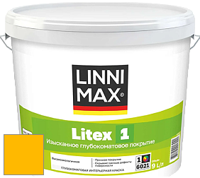 Краска LINNIMAX LITEX 1 / ЛИННИМАКС ЛИТЕКС 1 (CAPAROL SAMTEX 3) высокоэкологичная латексная краска цвет NCS S 0580-Y10R 
