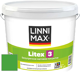 Краска LINNIMAX LITEX 3 / ЛИННИМАКС ЛИТЕКС 3 (ALPINA PREMIUM WAND) латексная краска цвет RAL 6018 