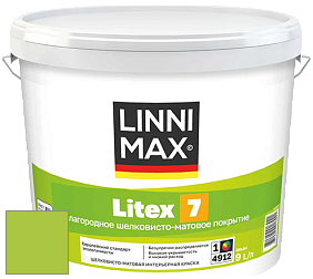 Краска LINNIMAX LITEX 7 / ЛИННИМАКС ЛИТЕКС 7  (CAPAROL SAMTEX 7) латексная краска цвет NCS S 0570-G40Y 