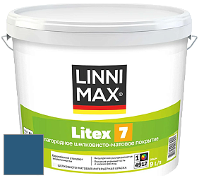 Краска LINNIMAX LITEX 7 / ЛИННИМАКС ЛИТЕКС 7  (CAPAROL SAMTEX 7) латексная краска цвет NCS S 5040-R90B 