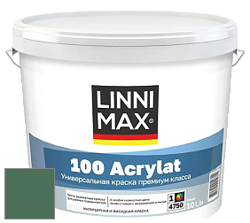 Краска LINNIMAX 100 ACRYLAT / ЛИННИМАКС 100 АКРИЛАТ (CAPAROL AMPHIBOLIN) акриловая краска цвет Malachit 40 