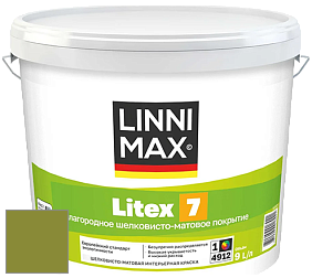 Краска LINNIMAX LITEX 7 / ЛИННИМАКС ЛИТЕКС 7  (CAPAROL SAMTEX 7) латексная краска цвет NCS S 3060-G50Y 