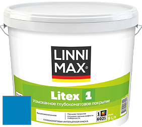 Краска LINNIMAX LITEX 1 / ЛИННИМАКС ЛИТЕКС 1 (CAPAROL SAMTEX 3) высокоэкологичная латексная краска цвет NCS S 2065-R90B 