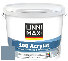 Краска LINNIMAX 100 ACRYLAT / ЛИННИМАКС 100 АКРИЛАТ (CAPAROL AMPHIBOLIN) акриловая краска цвет Pacific 105 