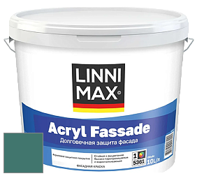 Краска LINNIMAX ACRYL FASSADE / ЛИННИМАКС АКРИЛ ФАССАДЕ (CAPAROL) акриловая фасадная краска цвет NCS S 5030-B70G 