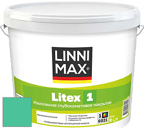 Краска LINNIMAX LITEX 1 / ЛИННИМАКС ЛИТЕКС 1 (CAPAROL SAMTEX 3) высокоэкологичная латексная краска цвет NCS S 1055-B90G 