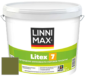 Краска LINNIMAX LITEX 7 / ЛИННИМАКС ЛИТЕКС 7  (CAPAROL SAMTEX 7) латексная краска цвет NCS S 4550-G50Y 