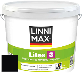 Краска LINNIMAX LITEX 3 / ЛИННИМАКС ЛИТЕКС 3 (ALPINA PREMIUM WAND) латексная краска цвет RAL 9005 