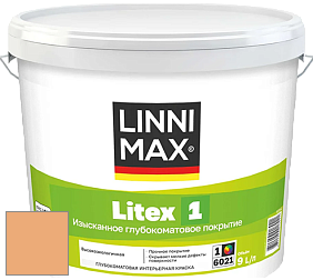 Краска LINNIMAX LITEX 1 / ЛИННИМАКС ЛИТЕКС 1 (CAPAROL SAMTEX 3) высокоэкологичная латексная краска цвет Siena 165 