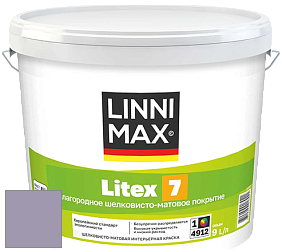 Краска LINNIMAX LITEX 7 / ЛИННИМАКС ЛИТЕКС 7  (CAPAROL SAMTEX 7) латексная краска цвет Velvet 80 