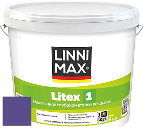 Краска LINNIMAX LITEX 1 / ЛИННИМАКС ЛИТЕКС 1 (CAPAROL SAMTEX 3) высокоэкологичная латексная краска цвет NCS S 3555-R60B 