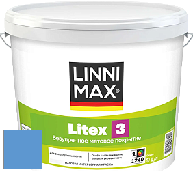Краска LINNIMAX LITEX 3 / ЛИННИМАКС ЛИТЕКС 3 (ALPINA PREMIUM WAND) латексная краска цвет NCS S 1555-R80B 