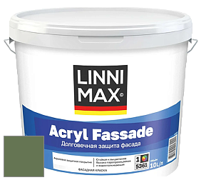 Краска LINNIMAX ACRYL FASSADE / ЛИННИМАКС АКРИЛ ФАССАДЕ (CAPAROL) акриловая фасадная краска цвет NCS S 5030-G30Y 