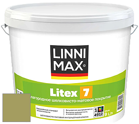 Краска LINNIMAX LITEX 7 / ЛИННИМАКС ЛИТЕКС 7  (CAPAROL SAMTEX 7) латексная краска цвет Tundra 110 
