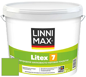 Краска LINNIMAX LITEX 7 / ЛИННИМАКС ЛИТЕКС 7  (CAPAROL SAMTEX 7) латексная краска цвет NCS S 0580-G30Y 