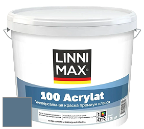 Краска LINNIMAX 100 ACRYLAT / ЛИННИМАКС 100 АКРИЛАТ (CAPAROL AMPHIBOLIN) акриловая краска цвет Pacific 135 