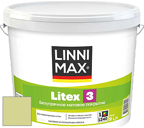 Краска LINNIMAX LITEX 3 / ЛИННИМАКС ЛИТЕКС 3 (ALPINA PREMIUM WAND) латексная краска цвет NCS S 1030-G60Y 