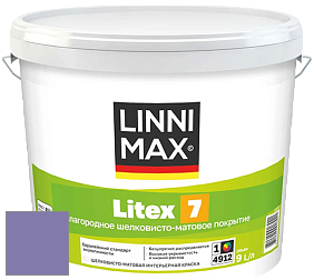 Краска LINNIMAX LITEX 7 / ЛИННИМАКС ЛИТЕКС 7  (CAPAROL SAMTEX 7) латексная краска цвет NCS S 3040-R60B 