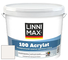 Краска LINNIMAX 100 ACRYLAT / ЛИННИМАКС 100 АКРИЛАТ (CAPAROL AMPHIBOLIN) акриловая краска цвет Muschelweiß 