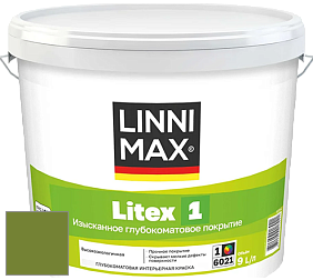 Краска LINNIMAX LITEX 1 / ЛИННИМАКС ЛИТЕКС 1 (CAPAROL SAMTEX 3) высокоэкологичная латексная краска цвет NCS S 3065-G40Y 