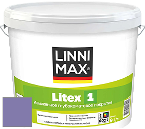 Краска LINNIMAX LITEX 1 / ЛИННИМАКС ЛИТЕКС 1 (CAPAROL SAMTEX 3) высокоэкологичная латексная краска цвет NCS S 3040-R60B 