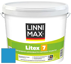 Краска LINNIMAX LITEX 7 / ЛИННИМАКС ЛИТЕКС 7  (CAPAROL SAMTEX 7) латексная краска цвет NCS S 1560-R90B 