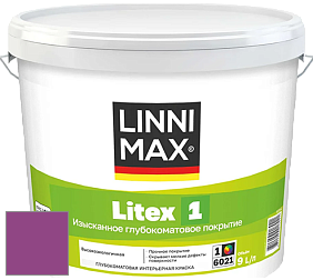Краска LINNIMAX LITEX 1 / ЛИННИМАКС ЛИТЕКС 1 (CAPAROL SAMTEX 3) высокоэкологичная латексная краска цвет RAL 4008 