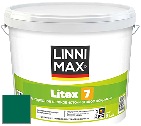 Краска LINNIMAX LITEX 7 / ЛИННИМАКС ЛИТЕКС 7  (CAPAROL SAMTEX 7) латексная краска цвет NCS S 4550-B90G 