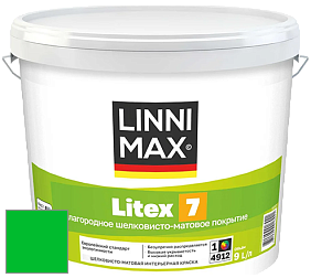 Краска LINNIMAX LITEX 7 / ЛИННИМАКС ЛИТЕКС 7  (CAPAROL SAMTEX 7) латексная краска цвет RAL 6038 