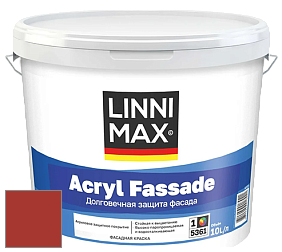 Краска LINNIMAX ACRYL FASSADE / ЛИННИМАКС АКРИЛ ФАССАДЕ (CAPAROL) акриловая фасадная краска цвет Bordeaux 65 