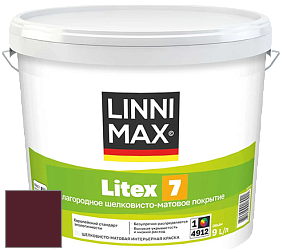 Краска LINNIMAX LITEX 7 / ЛИННИМАКС ЛИТЕКС 7  (CAPAROL SAMTEX 7) латексная краска цвет Rubin 5 