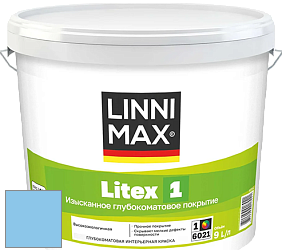 Краска LINNIMAX LITEX 1 / ЛИННИМАКС ЛИТЕКС 1 (CAPAROL SAMTEX 3) высокоэкологичная латексная краска цвет NCS S 0540-R90B 