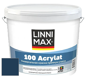 Краска LINNIMAX 100 ACRYLAT / ЛИННИМАКС 100 АКРИЛАТ (CAPAROL AMPHIBOLIN) акриловая краска цвет Blu 25 