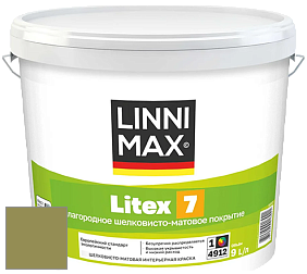 Краска LINNIMAX LITEX 7 / ЛИННИМАКС ЛИТЕКС 7  (CAPAROL SAMTEX 7) латексная краска цвет Tundra 105 