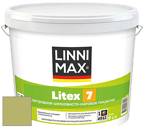 Краска LINNIMAX LITEX 7 / ЛИННИМАКС ЛИТЕКС 7  (CAPAROL SAMTEX 7) латексная краска цвет NCS S 2040-G60Y 