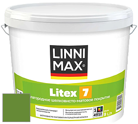 Краска LINNIMAX LITEX 7 / ЛИННИМАКС ЛИТЕКС 7  (CAPAROL SAMTEX 7) латексная краска цвет NCS S 2570-G30Y 