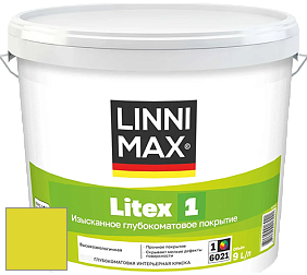 Краска LINNIMAX LITEX 1 / ЛИННИМАКС ЛИТЕКС 1 (CAPAROL SAMTEX 3) высокоэкологичная латексная краска цвет NCS S 0570-G70Y 